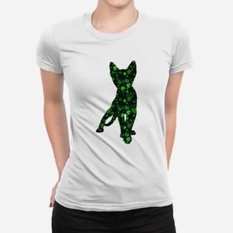 Cute Shamrock Ocicat Mom Dad Gift St Patricks Day Awesome Cat Lovers Gift Ladies Tee - Seseable