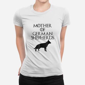Cute Unique Black Mother Of German Shepherds Ladies Tee - Seseable