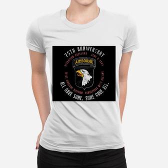 Dday 75th Anniversary 101st Airborne Div Wwii Vintage Premium Ladies Tee - Seseable