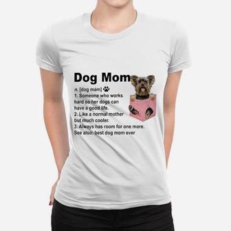 Dog Mom Definition Schnauzers Ladies Tee - Seseable