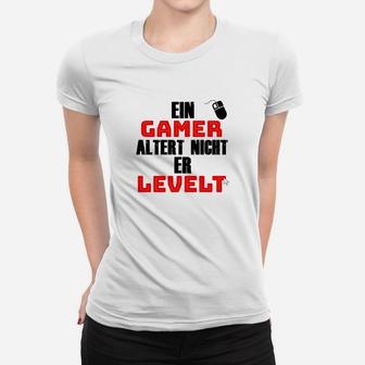 Ein Spieler Altert Nicht Er-Levelt  Frauen T-Shirt - Seseable