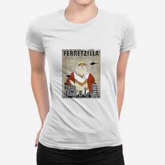 Ferretzilla Vintage Funny Ferret Ladies Tee - Seseable