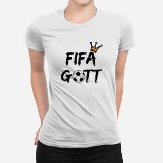 FIFA Gott Fußball Krone Herren Frauen Tshirt, Spieler Design - Seseable