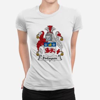 Finlayson Family Crest Scottish Family Crests Ladies Tee | Seseable FR