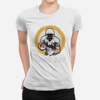 Football Player Game Day Sport Gift For Football Lovers Women T-shirt - Seseable