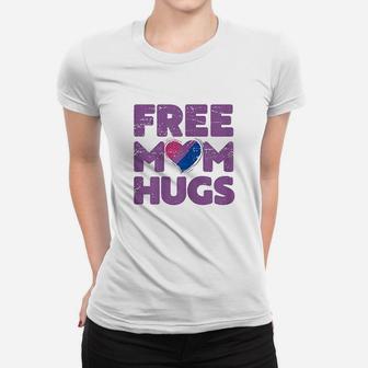 Free Mom Hugs Free Mom Hugs Ladies Tee - Seseable