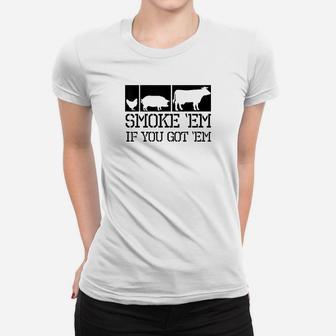 Funny Bbq Grilling Pitmaster Giftt For Meat Smoker Ladies Tee - Seseable
