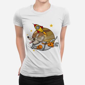 Funny Corgi Dog Astronaut Cartoon Dog Gift Idea Women T-shirt - Seseable