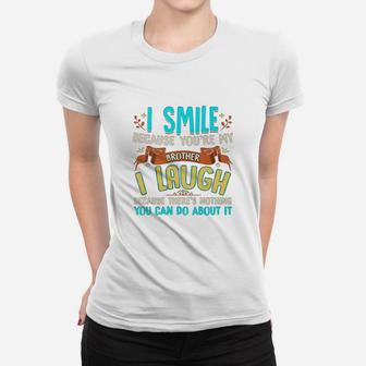 Gifts For Brother From Sister Funny Brother Funny Sibling Ladies Tee - Seseable
