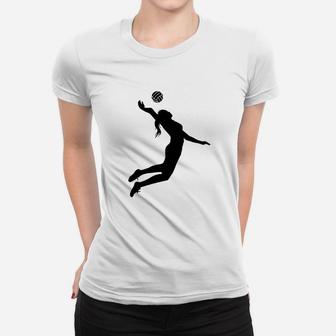 Girls Volleyball Ladies Tee - Seseable