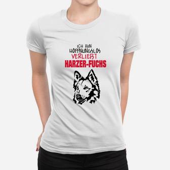 Harzer Fuchs Verliebt Frauen Tshirt, Herren Tee für Hundefreunde - Seseable