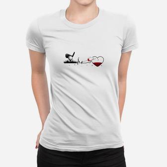 Herren Frauen Tshirt, Wein & Musik Herzschlag Design - Seseable