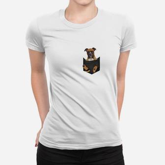 Hunde im Karton Herren Frauen Tshirt, Lustiges Weißes Tee für Tierfreunde - Seseable