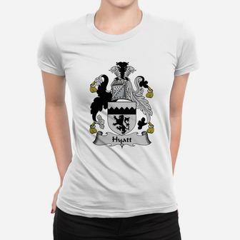 Hyatt Family Crest British Family Crests Ladies Tee | Seseable CA