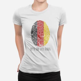 I Love My Germany Country It Is In My Dna Ladies Tee - Seseable