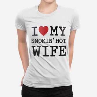 I Love My Wife Coffee Mothers Day Ladies Tee - Seseable