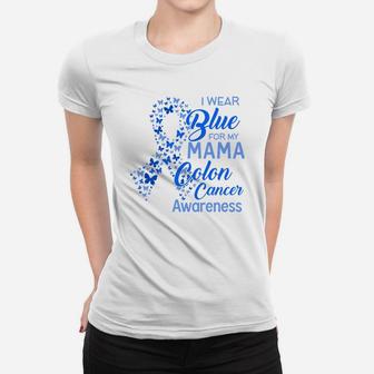 I Wear Blue For My Mama Proud Mom Ladies Tee - Seseable