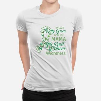 I Wear Kelly Green For My Mama Proud Mom Ladies Tee - Seseable