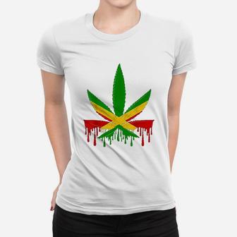 Jamaica Flag Day Jamaican Country Retro Vintage Gift Ladies Tee - Seseable