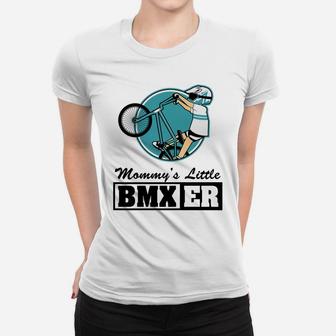 Kids Bmx Boys Girls Mommys Little Bmxer Cycling Ladies Tee - Seseable