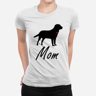Labrador Retriever Dog Black Lab Mom Ladies Tee - Seseable