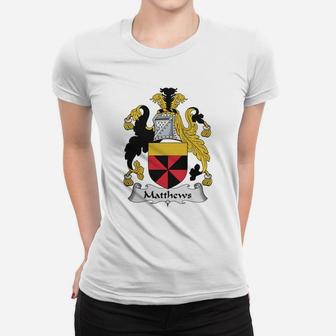 Matthews Family Crest Scottish Family Crests Ladies Tee | Seseable UK