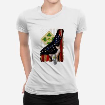 Meet My 4th Infantry Division Dad Jobs Gifts Ladies Tee - Seseable
