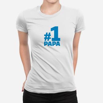 Mens 1 Papa Shirt For Dads Fathers Pops Number 1 Papa Ladies Tee - Seseable