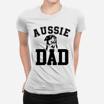 Mens Aussie Dad Dog Dad Funny Fathers Day Gift For Men Ladies Tee - Seseable