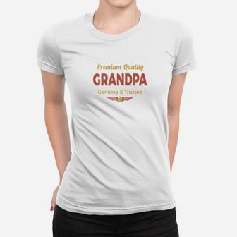 Mens Grandpa Retro Rustic Granddad Vintage Aviation Fathers Day Premium Ladies Tee - Seseable