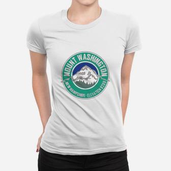 Mount Washington New Hampshire Mountain Climbing Hiking Explore Teal Graphic Tshirt Christmas Ugly Sweater Ladies Tee - Seseable