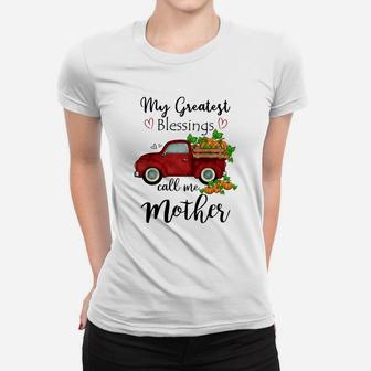 My Greatest Blessings Call Me Mother Ladies Tee - Seseable