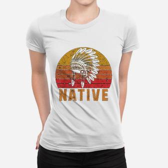 Native American Pride Vintage Native Indian Ladies Tee - Seseable
