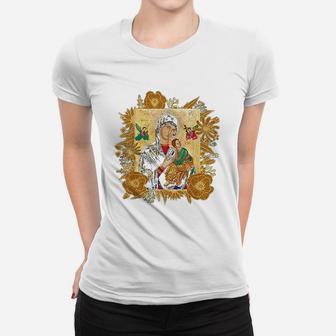 Our Lady Of Perpetual Help Blessed Mother Mary Catholic Icon Ladies Tee - Seseable