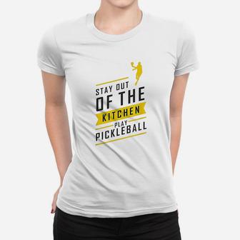 Pickleball Kitchen Funny Retro Sport Gift Ladies Tee - Seseable