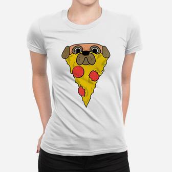 Pizza Dog Funny Pizza Pug For Kids Ladies Tee - Seseable