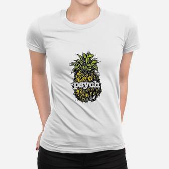 Psych Vintage Pineapple T-Shirt Ladies Tee - Seseable