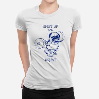 Pug Squat Gyms Ladies Tee - Seseable
