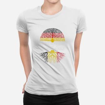 Radialfarbverlauf Baum Frauen Tshirt, Farbenfrohes Design Unisex Tee - Seseable