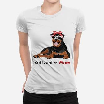 Rottweiler Mom Rottweiler Dog Ladies Tee - Seseable