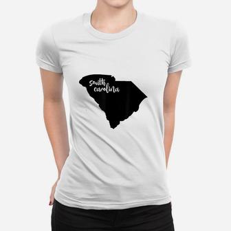 South Carolina Roots State Map Home Love Pride Ladies Tee - Seseable