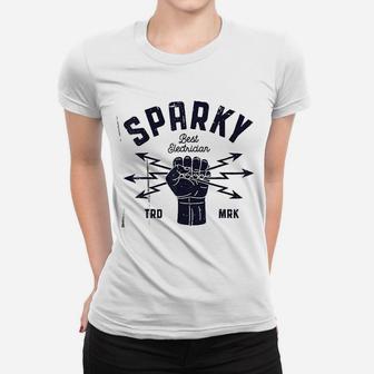 Sparky Electrician Funny Lineman Dad Retro Vintage Gifts Men Ladies Tee - Seseable