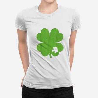 St Patricks Day Awareness Lucky Mom Dad Ladies Tee - Seseable