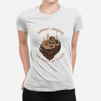 Summer Camping Can Never Go Wrong Camping Gift Women T-shirt - Seseable