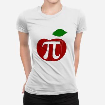 Thanksgiving Apple Pie Lover Funny Pi Day Math Teacher Ladies Tee - Seseable