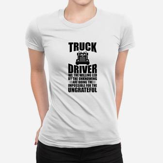 Trucker Truck Driver S Men Dad Grandpa Uncle Gifts Ladies Tee - Seseable