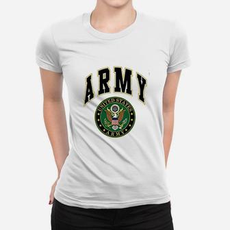 United States Army Army Crest Patriotic Ladies Tee - Seseable