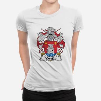Varejao Family Crest Portuguese Family Crests Ladies Tee - Seseable