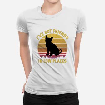 Vintage Australian Mist I Have Got Friends In Low Places Cat Lovers Ladies Tee - Seseable