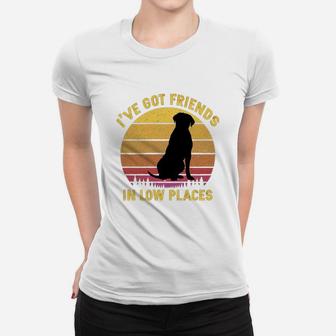 Vintage Cane Corso I Have Got Friends In Low Places Dog Lovers Ladies Tee - Seseable